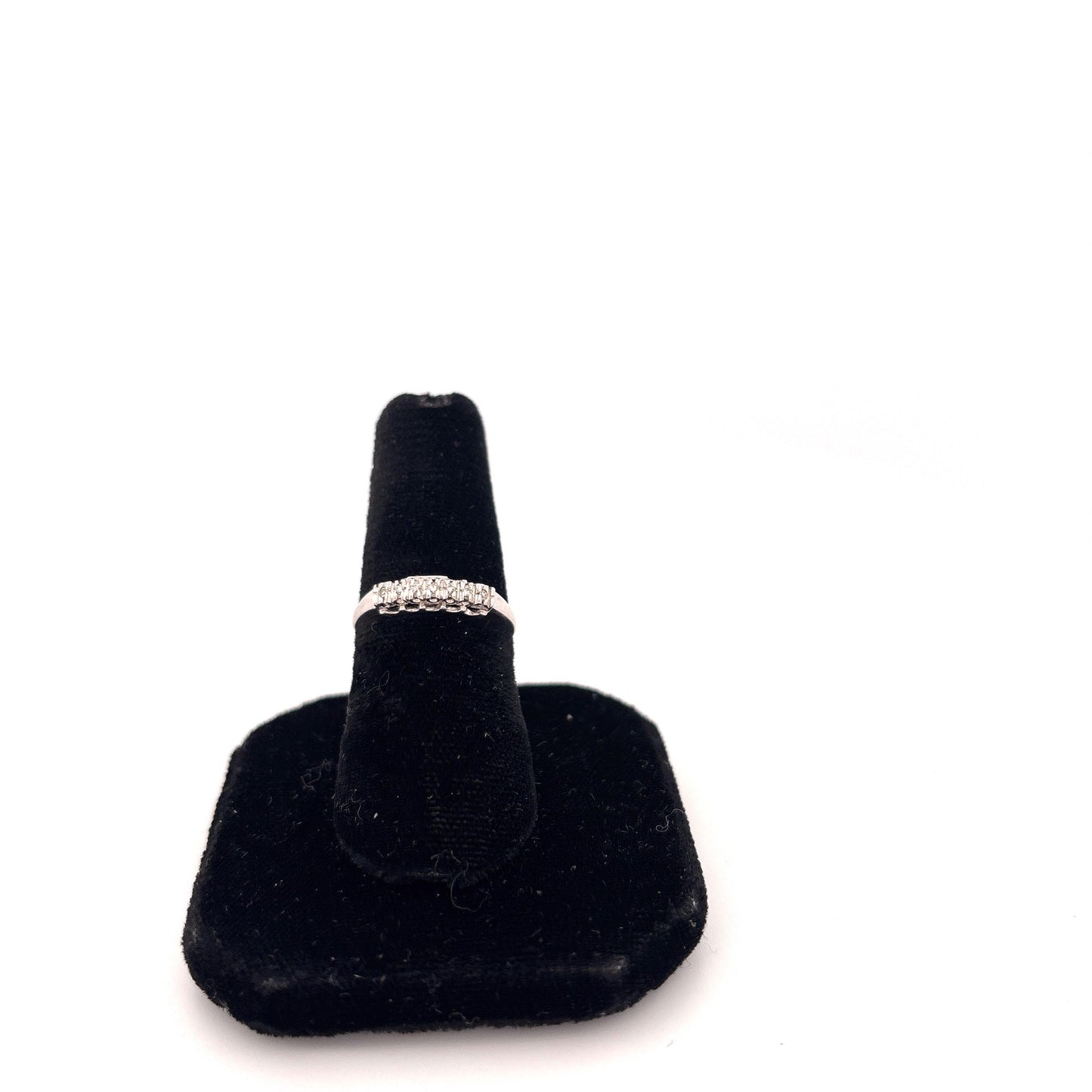 14K White Gold Band