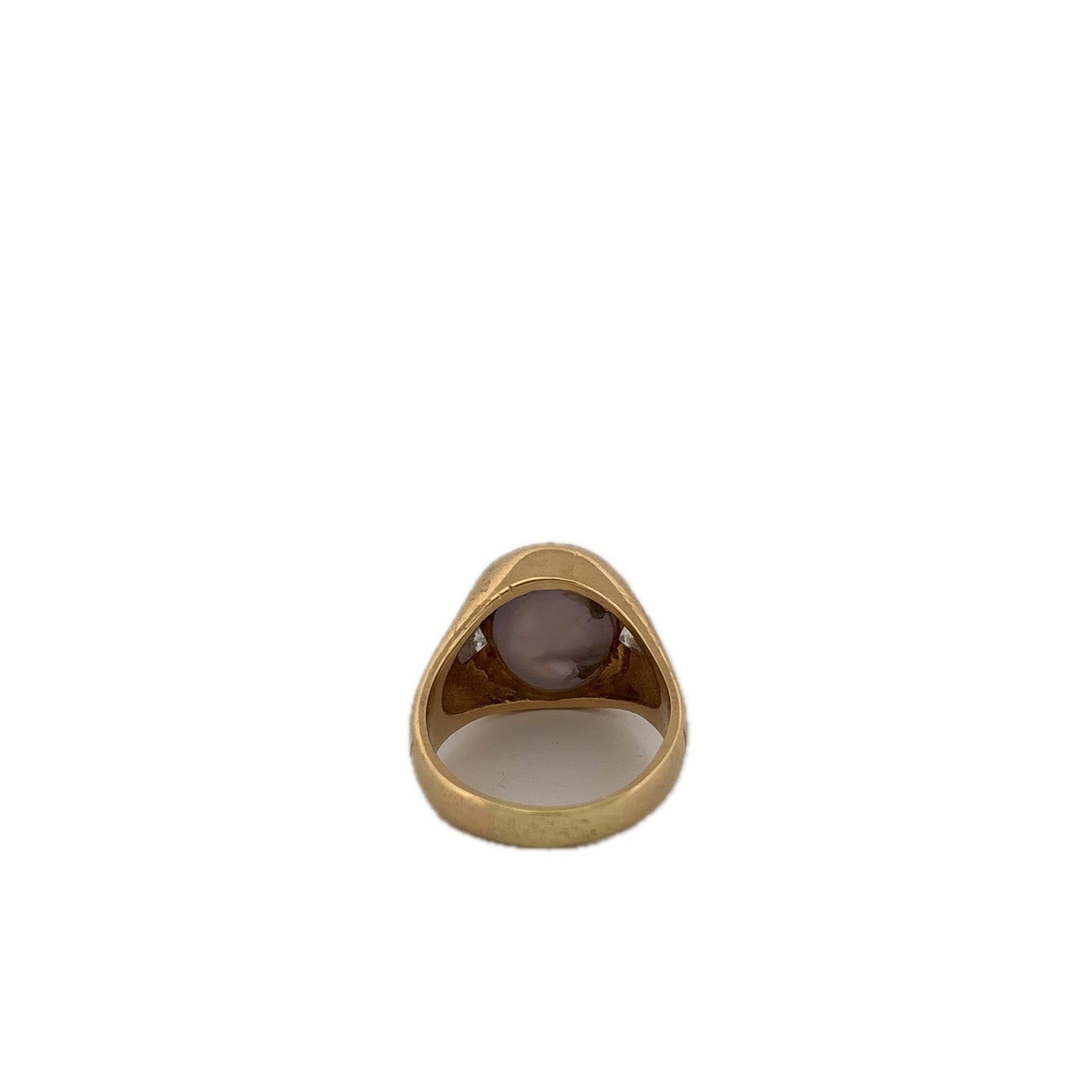 18K Yellow Gold Star Sapphire 12.0ct Diamond 0.76ctw G-H SI