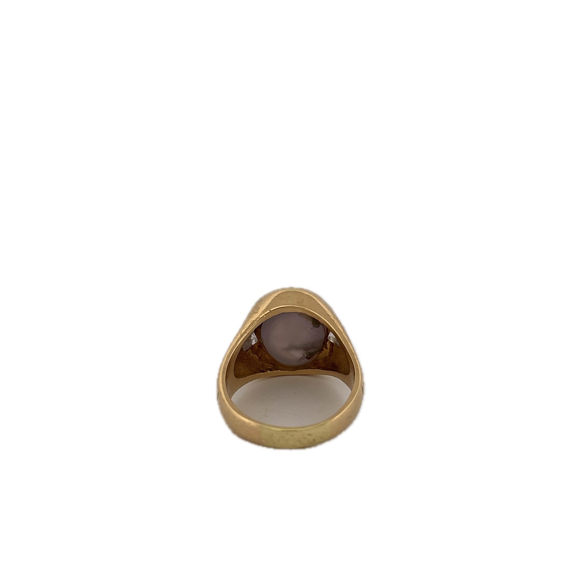 18K Yellow Gold Star Sapphire 12.0ct Diamond 0.76ctw G-H SI