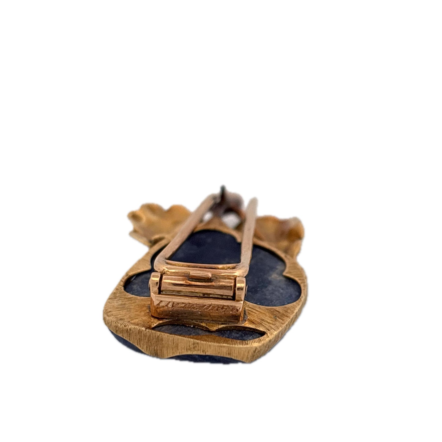 18K Yellow Gold Mario Buccellati Blue Lapis Brooch
