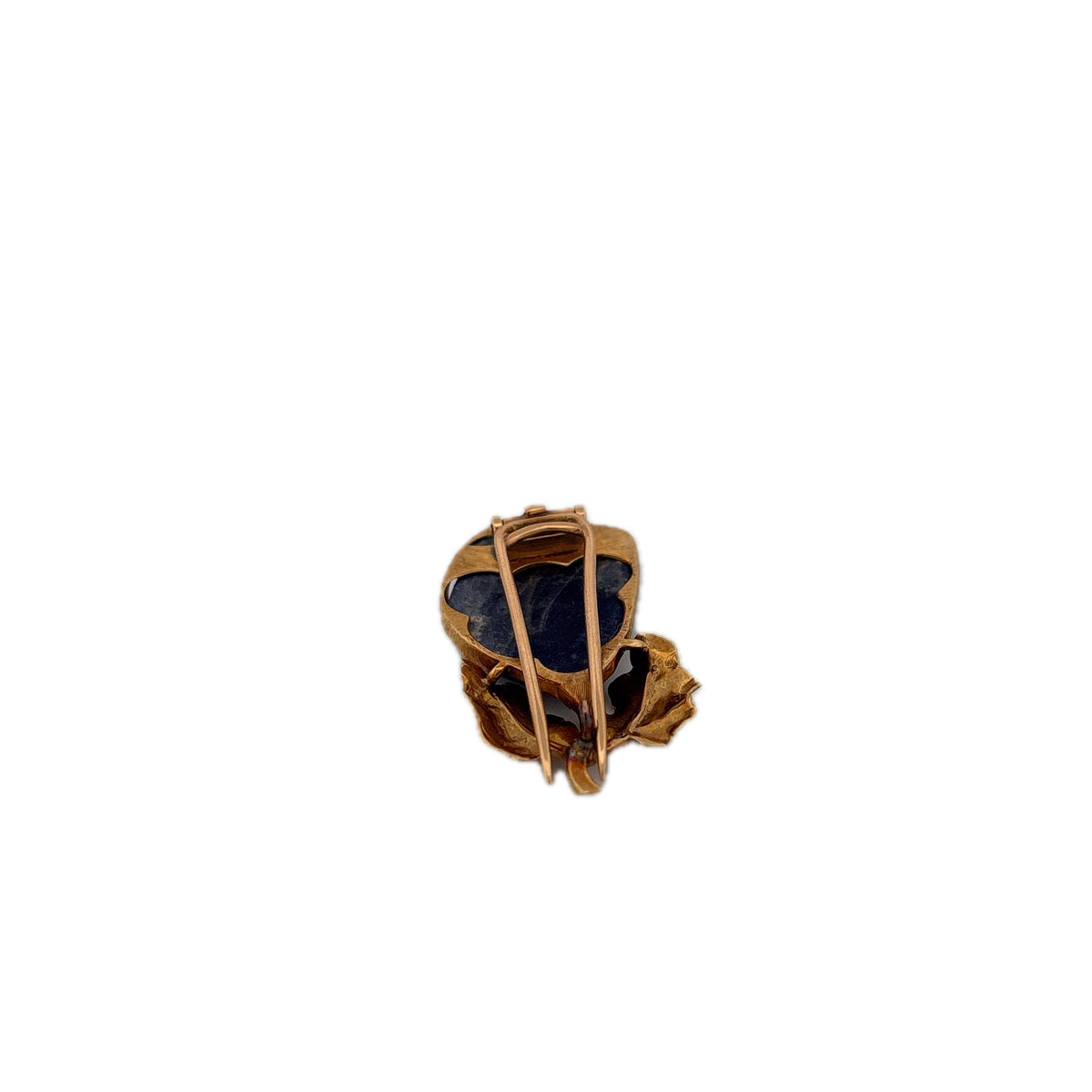18K Yellow Gold Mario Buccellati Blue Lapis Brooch