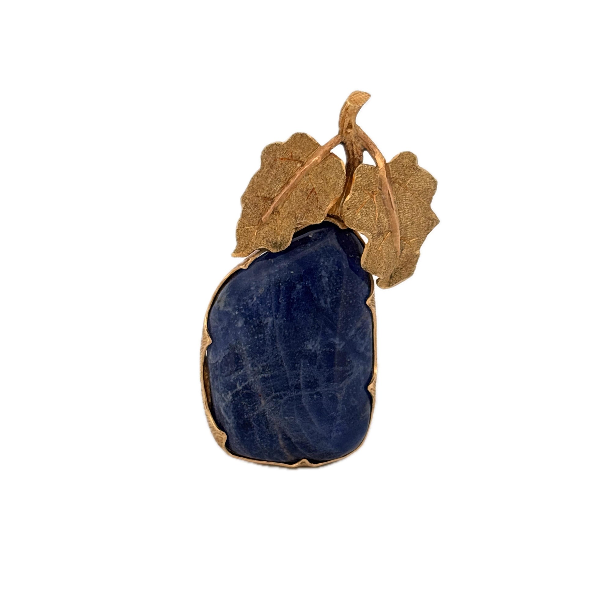 18K Yellow Gold Mario Buccellati Blue Lapis Brooch