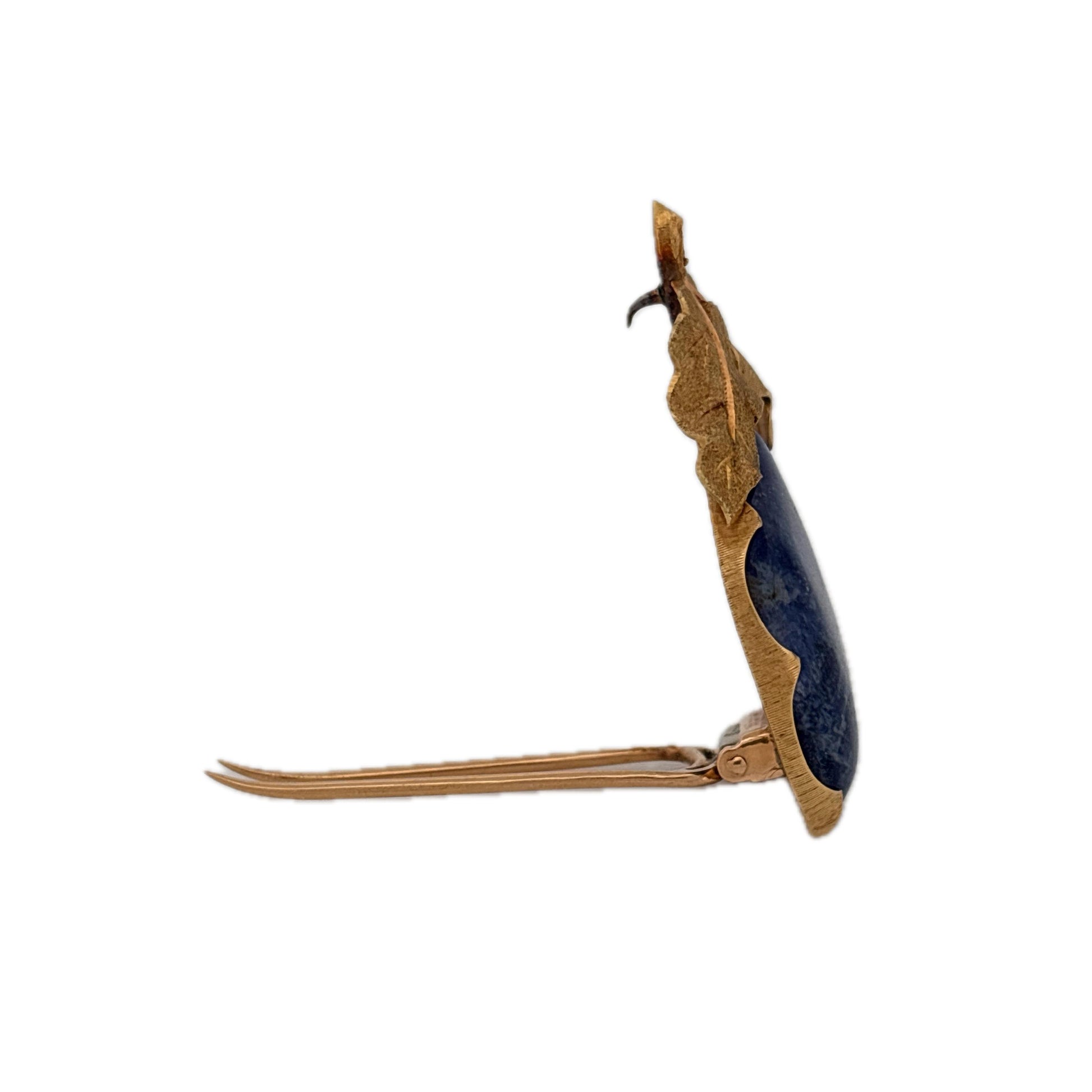 18K Yellow Gold Mario Buccellati Blue Lapis Brooch