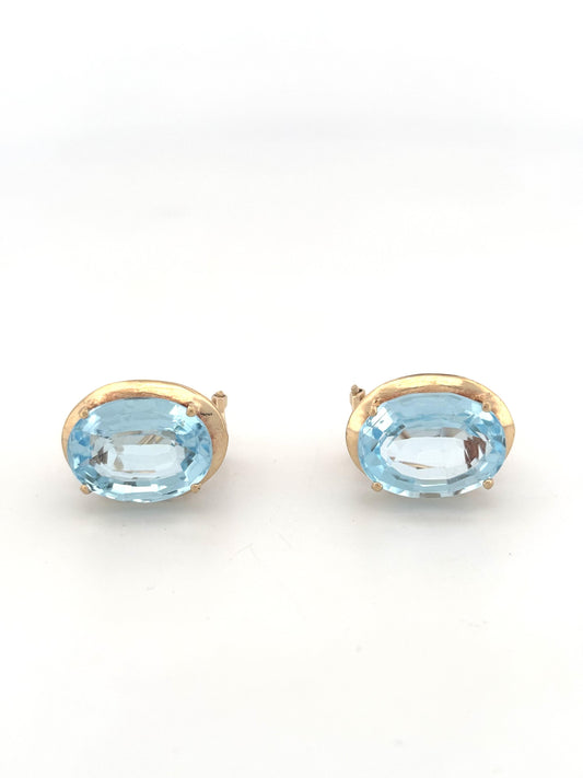 14K Topaz Earrings