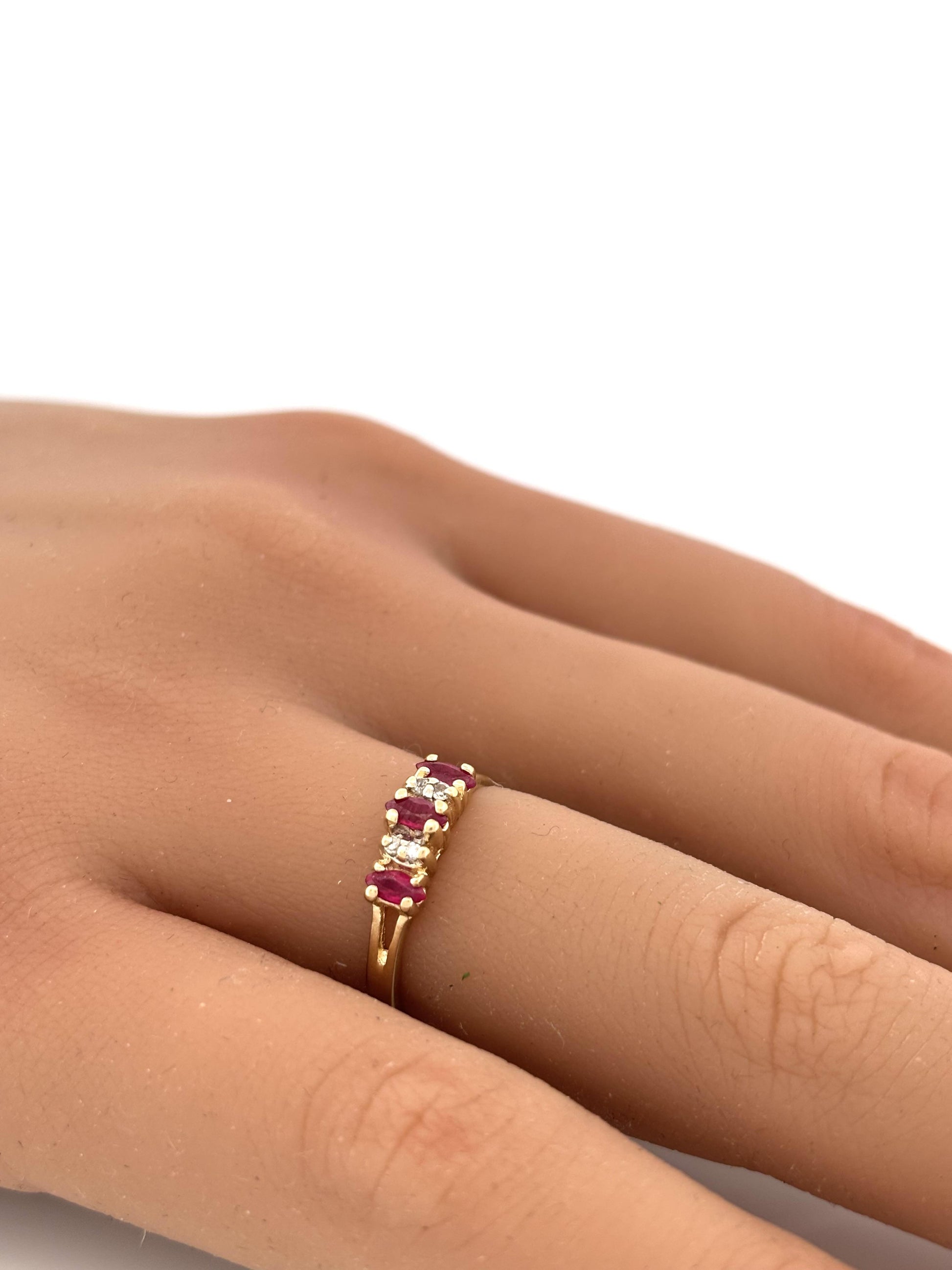 14k Ruby & Diamond