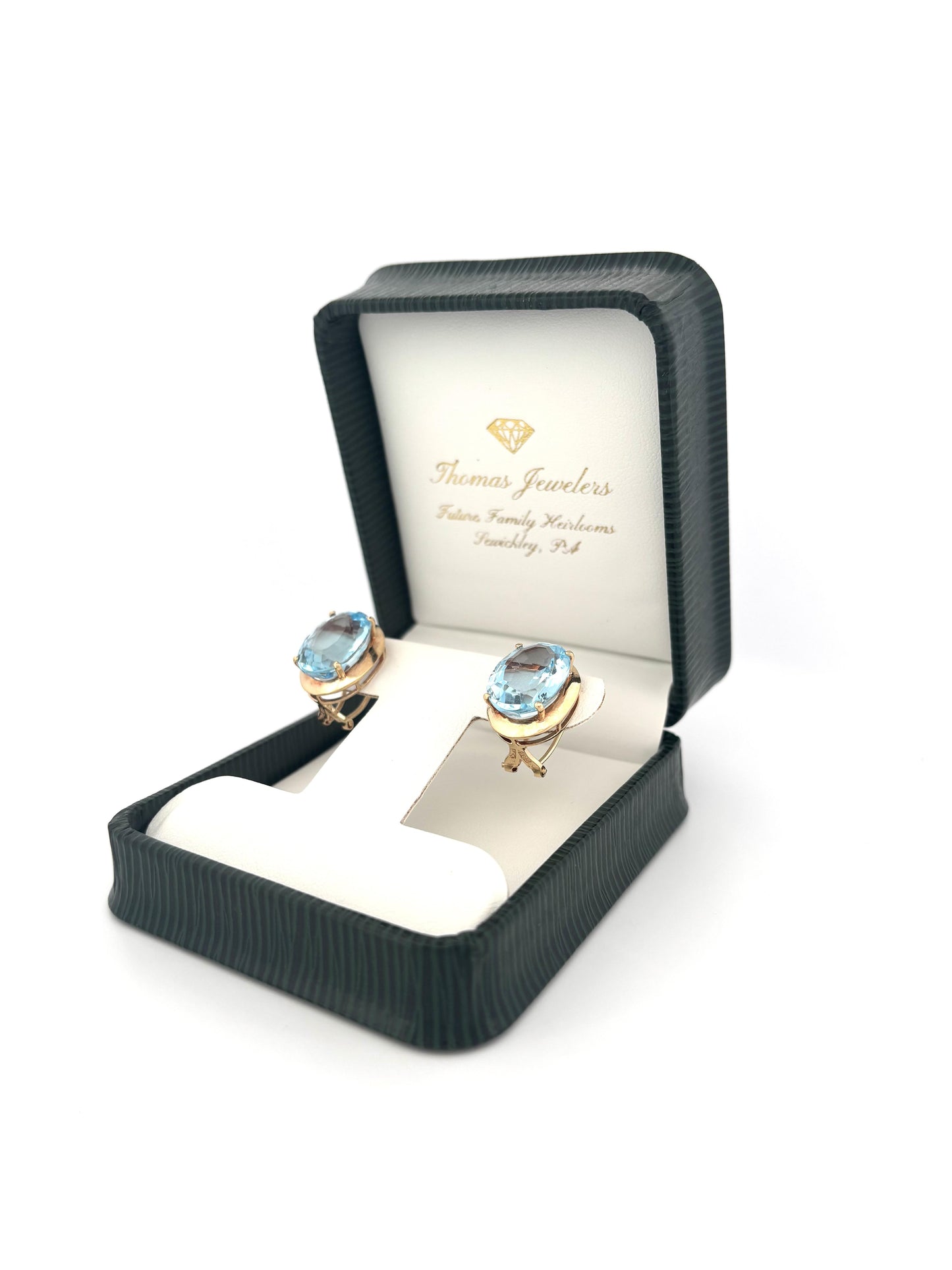14K Topaz Earrings