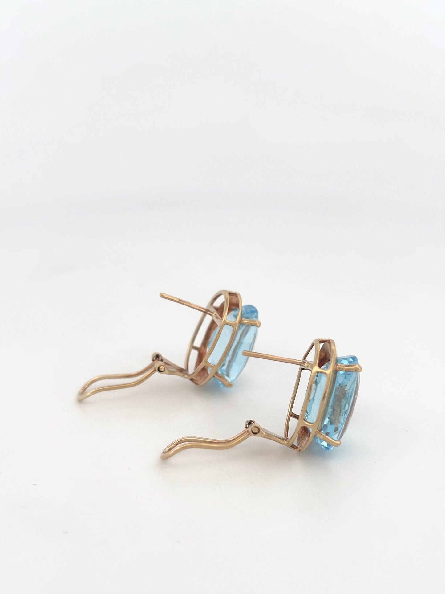 14K Topaz Earrings