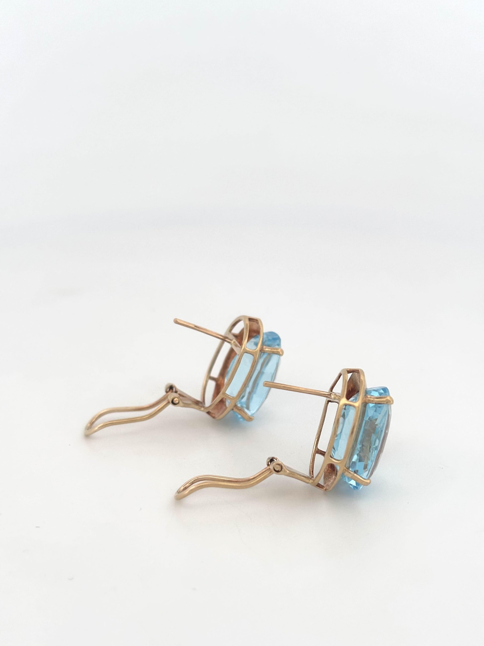 14K Topaz Earrings